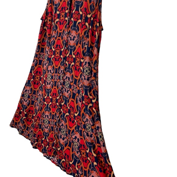 ⭐️ 2/$20 Free People Groovy Get Together Print Funky Tunic Blouse Tank - Picture 8 of 16
